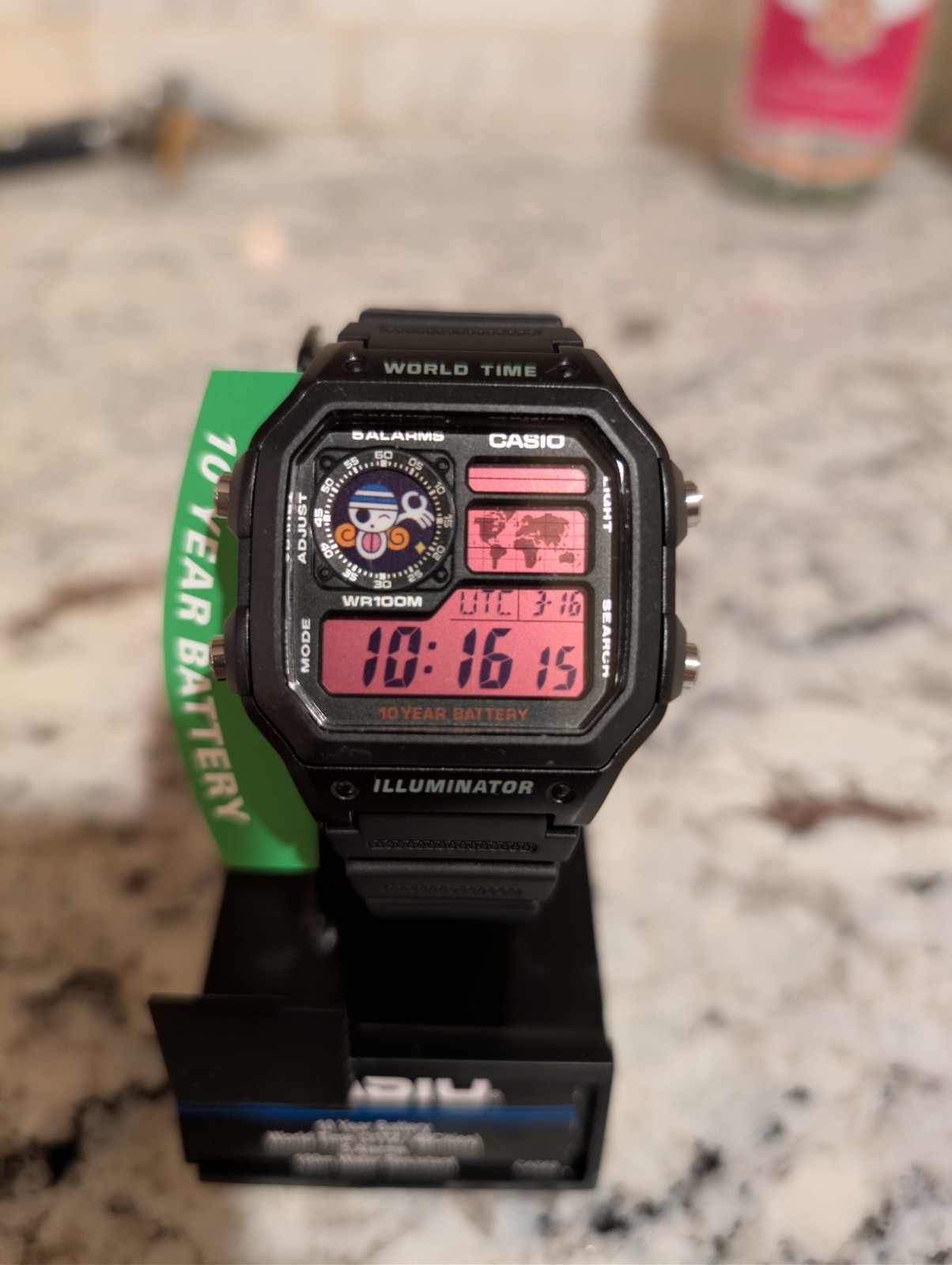 Custom Casio AE1200 Black watch Mod | Anime Pink