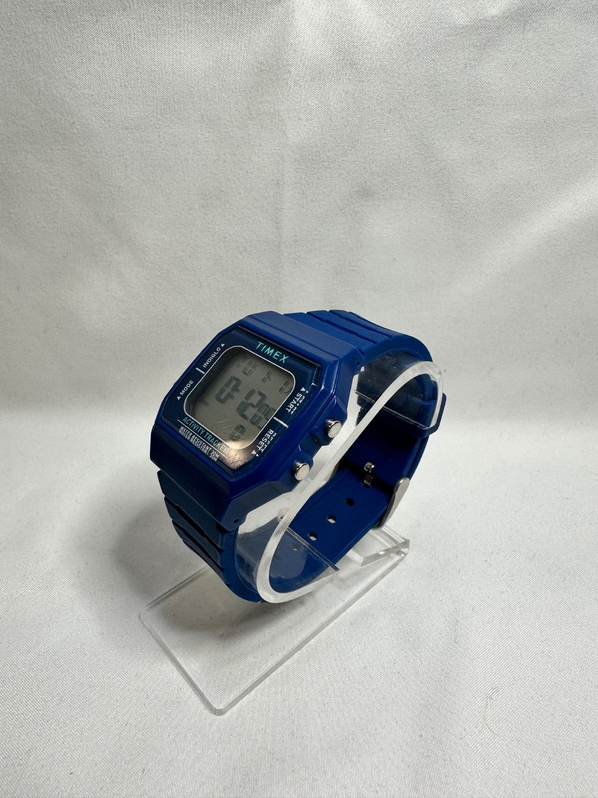 Timex Activity Tracker Watch 35mm Blue Digital Indiglo TW5M55700 Day Date
