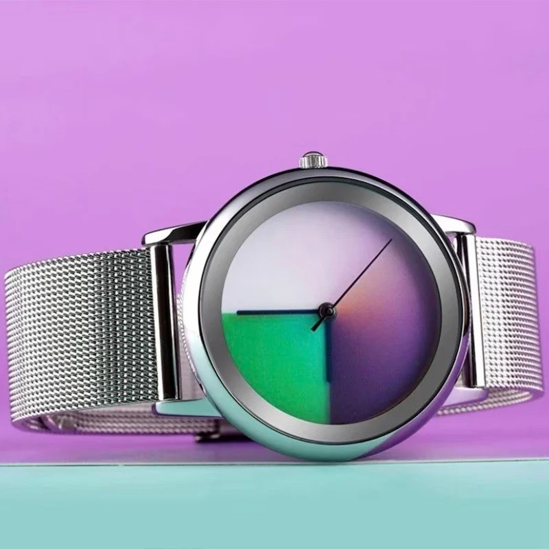 New Unique Women Watch Fashion Casual Colorful Changing Dial Quartz Wriswatch