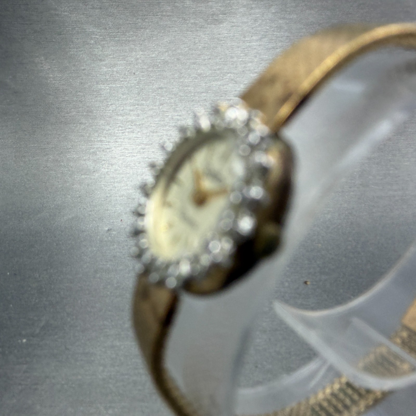 Sutton Watch Women 14mm Champagne Dial Gold Tone Diamond Bezel New Battery VTG