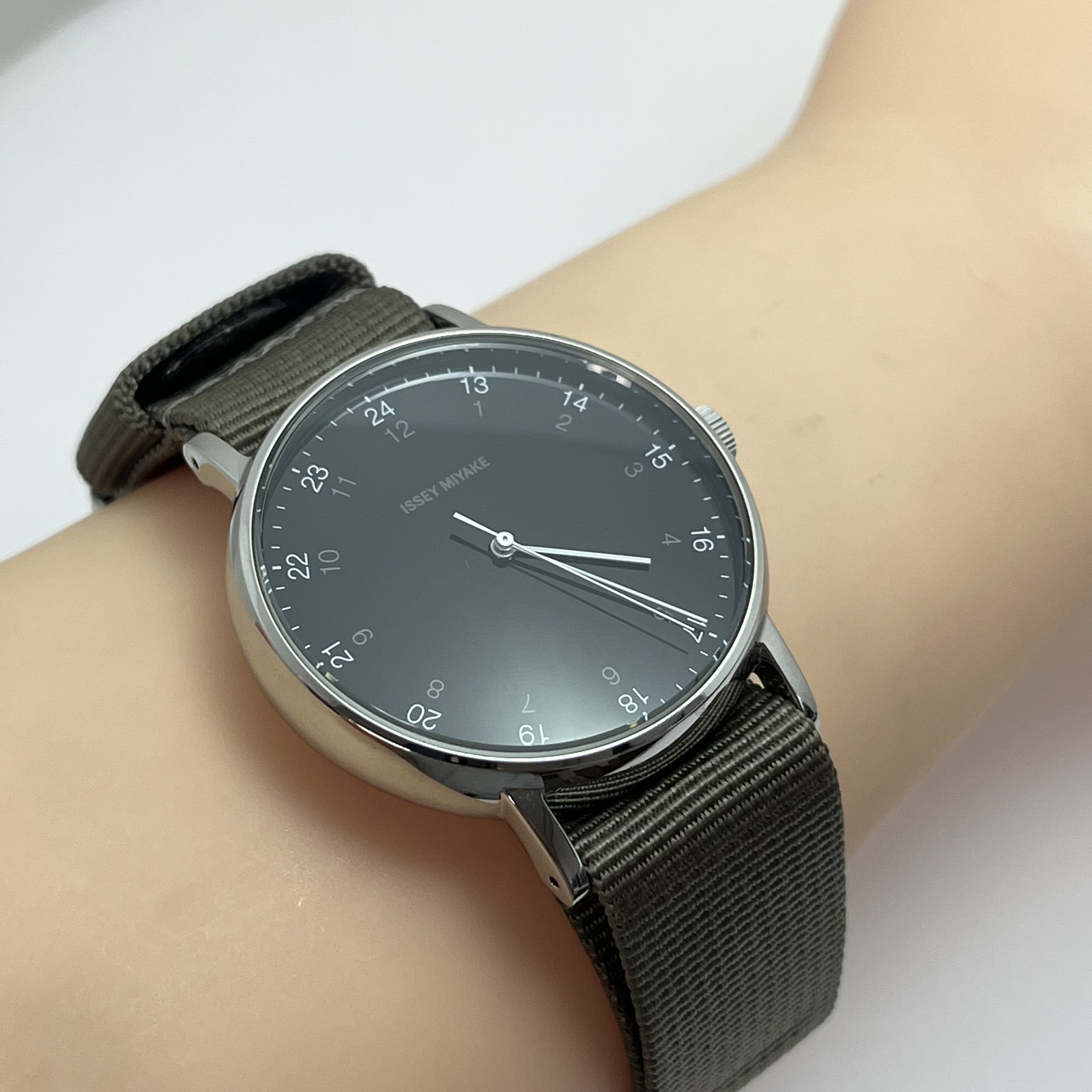 Seiko Issey Miyake f Ichiro Iwasaki NYAJ004 Quartz Japan 24 Hour Dial Watch#B901