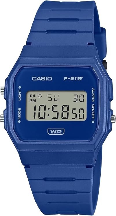 CASIO F-91WB-2A1 Digital Watch Midnight Blue Biomass Plastic Classic Japan New