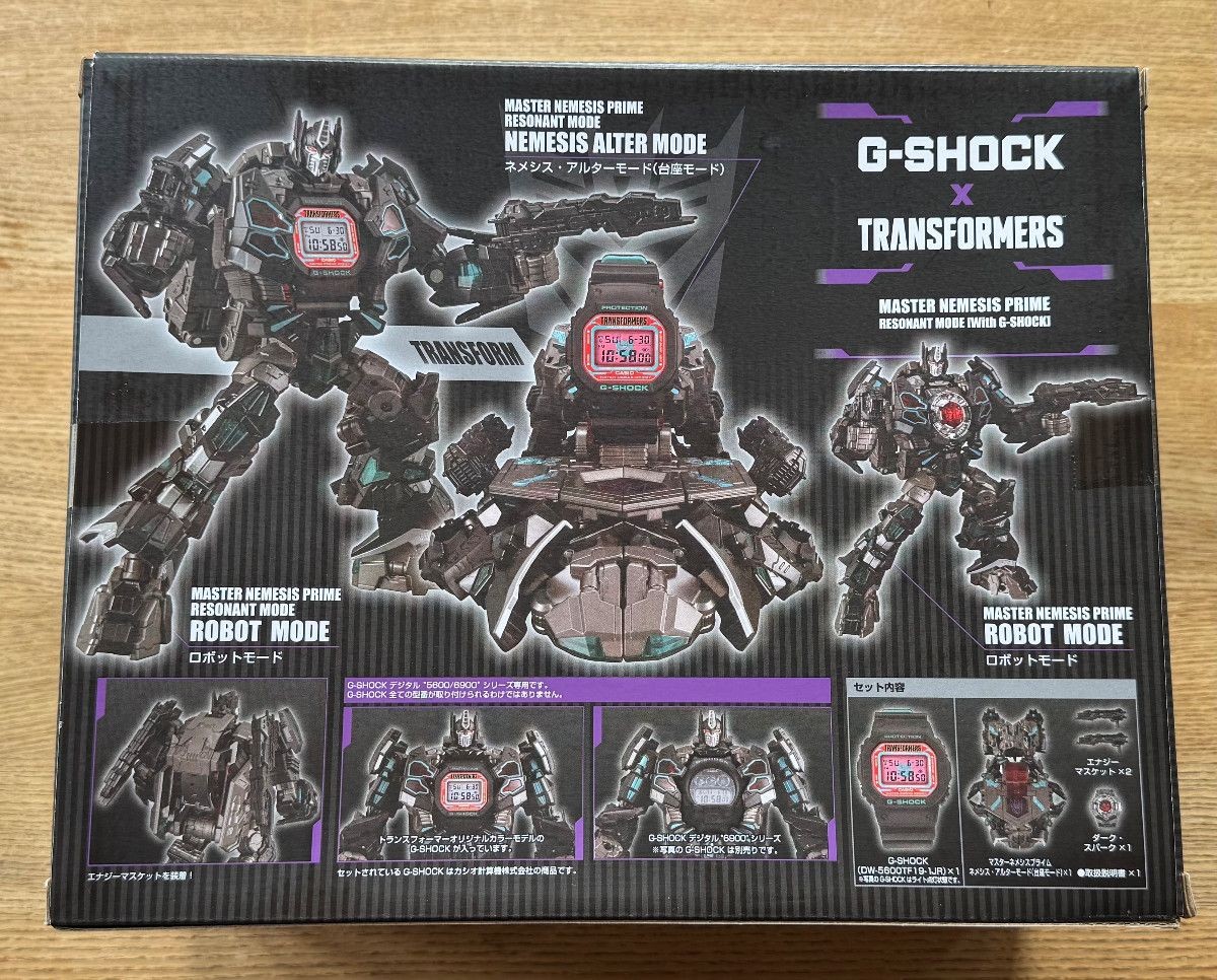 G-SHOCK × TRANSFORMERS Master Nemesis Prime Resonant Mode DW5600TF19-1JR