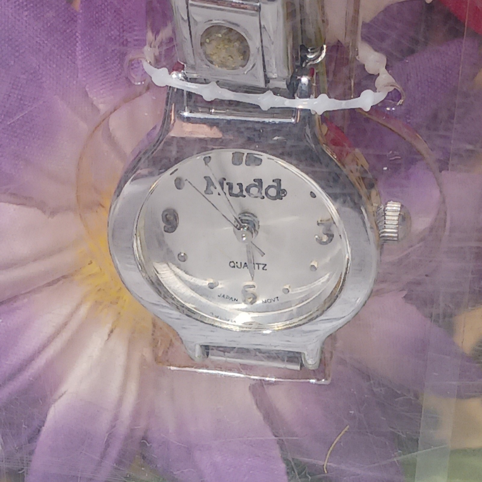 NIB Mudd Silver Tone Watch & Interchangeable Links Set American Mudd