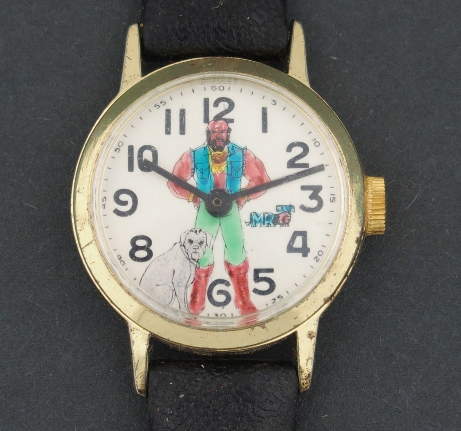 Vintage Bradley Prototype A-Team Mr. T Novelty Character Watch Toy