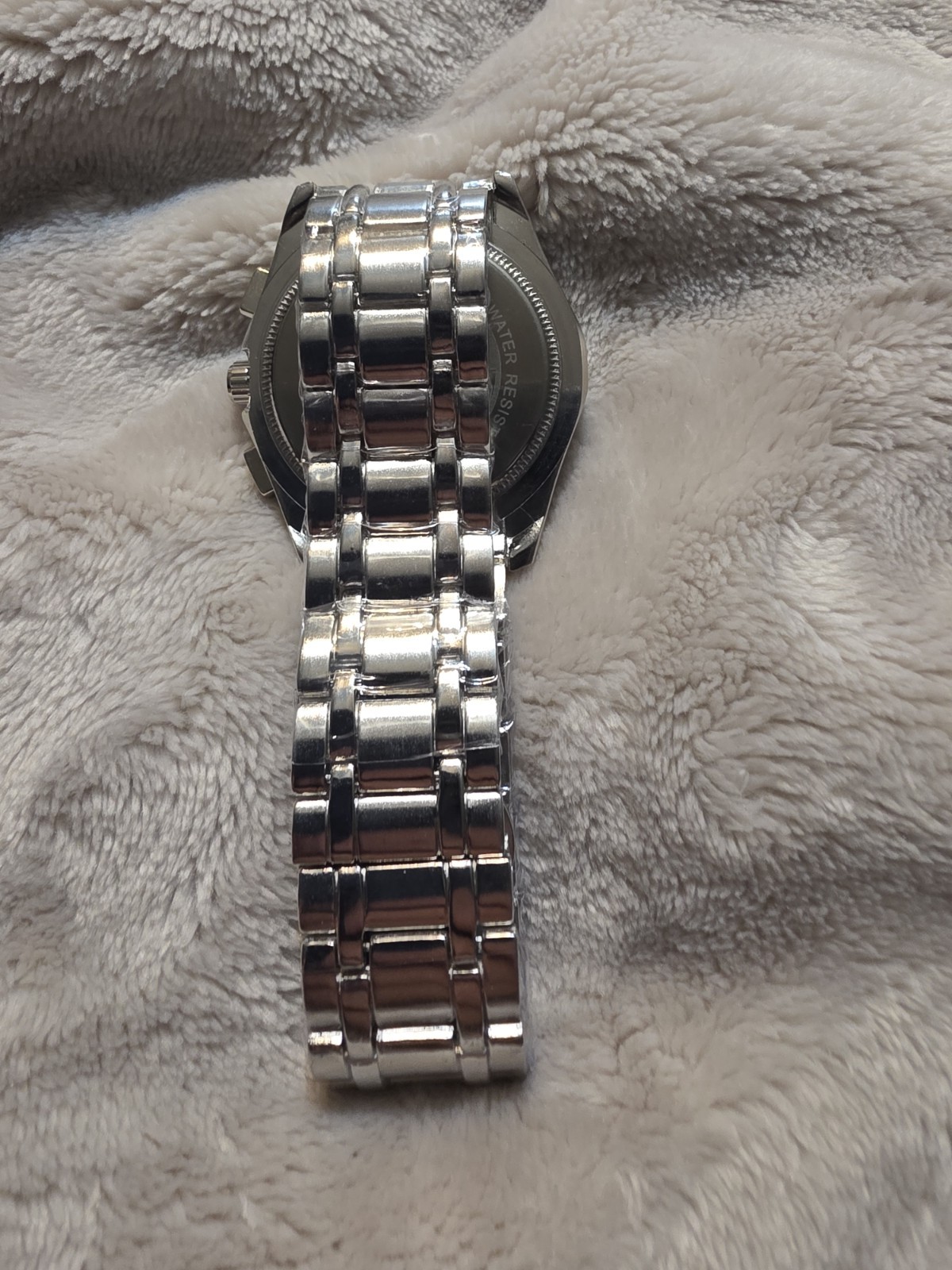 A|X Armani Exchange Quartz Chronograph Black Dial Silver Bracelet