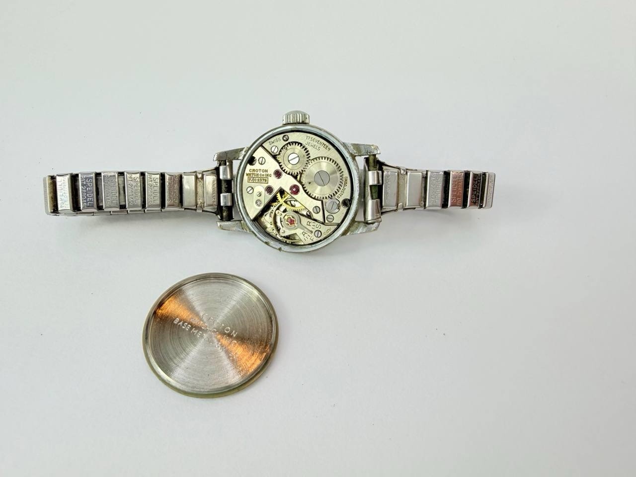 Vintage Croton Aqua Teen Aquateen Women’s Wristwatch Works Swiss Made 17 Jewels