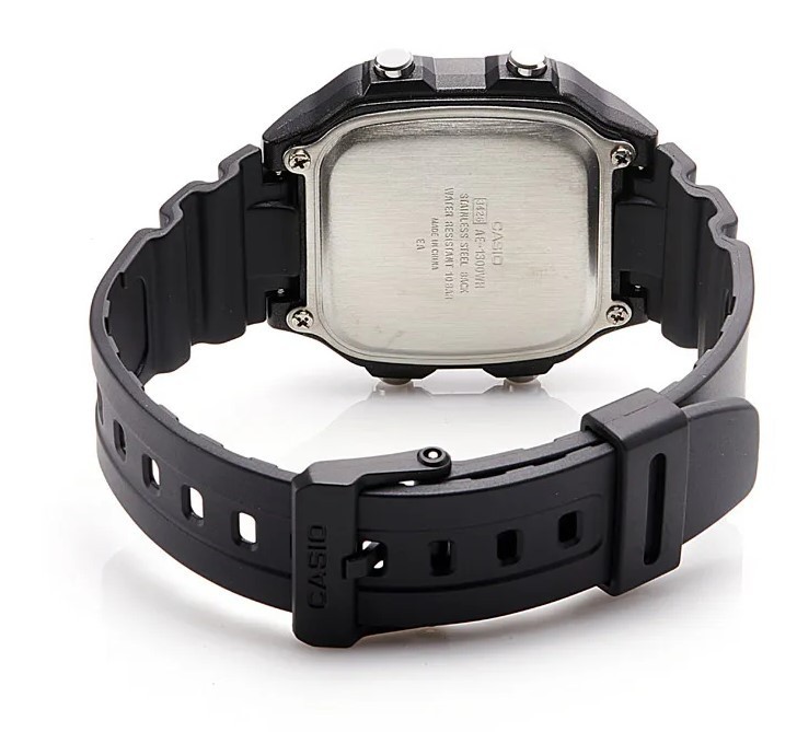 Casio AE-1300WH-1A2VDF Digital Square Sports Men’s Urethane Watch Original New