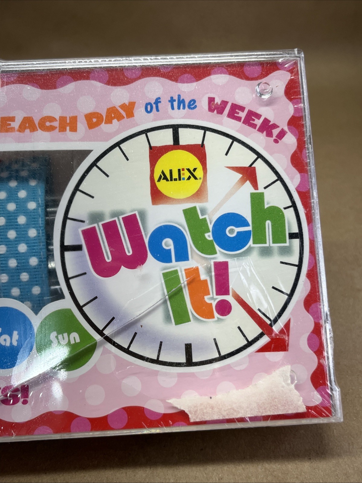 NIP 2006 ALEX TOYS WATCH IT WATCH 7 ADJUSTABLE BANDS 7 DAYS DIY NEW *READ