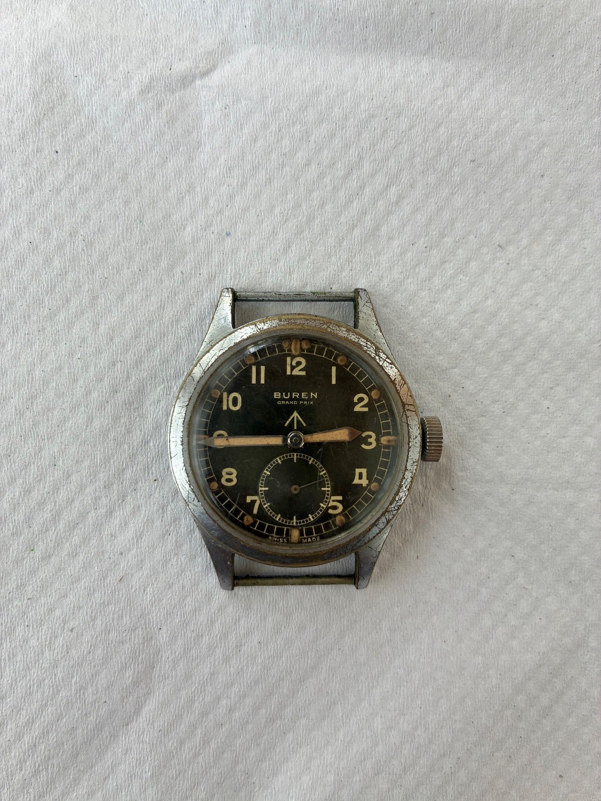 Buren WWW Dirty Dozen British Army Military Watch c.1945 Working