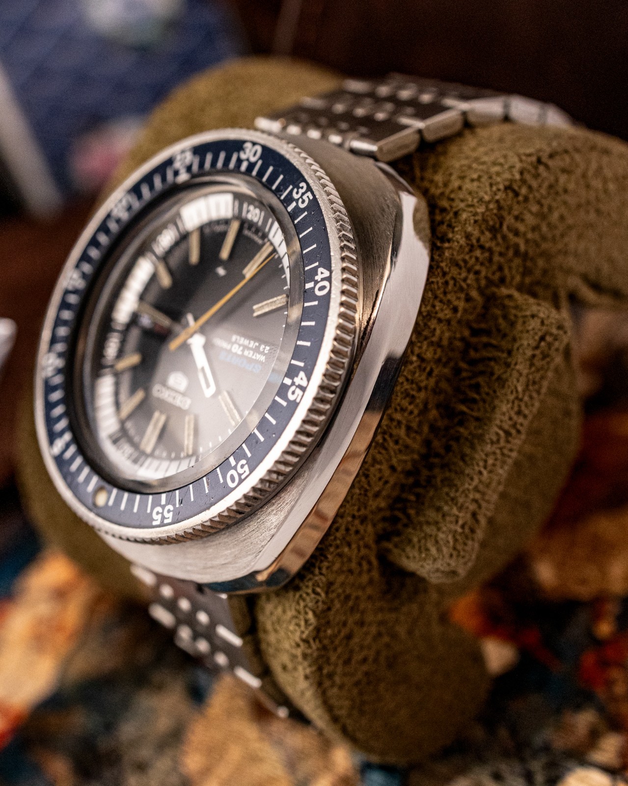 Vintage Seiko 5 Sports 23J – 5126-6030 – Double Hurricane – 1969 JDM