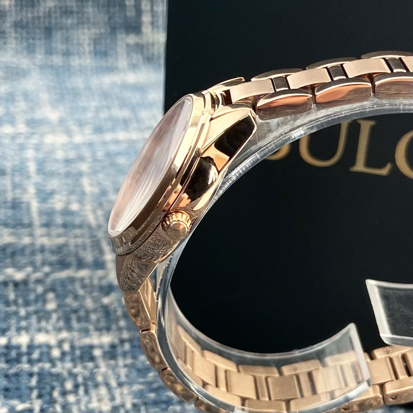 Bulova Sutton 97P151 Rose Gold Dial Rose Gold Strap Women’s Watch