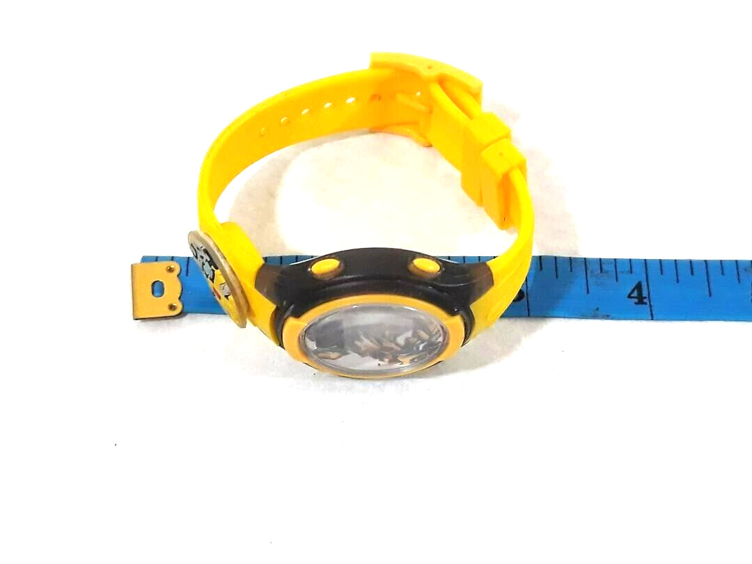 Transformers Digital Wristwatch Yellow Black Band Round Face 2017 TESTED