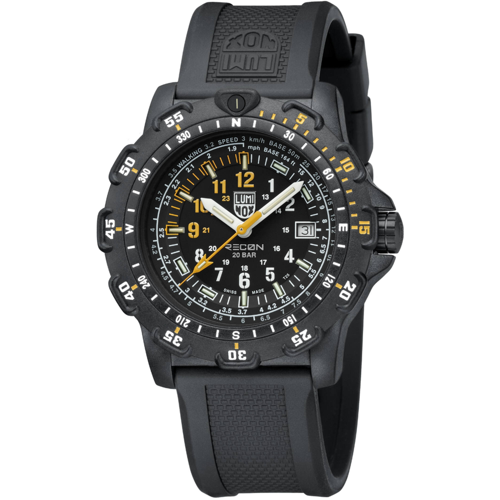 Luminox Men’s Watch Set Recon Point Man Rotating Bezel Black Strap XL.8825.H.SET