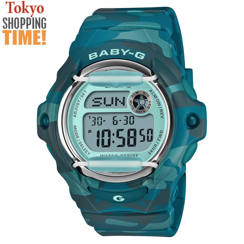 Casio Baby-G BG-169CM-2JF Camouflage Chronograph Digital Quartz Women Watch NEW