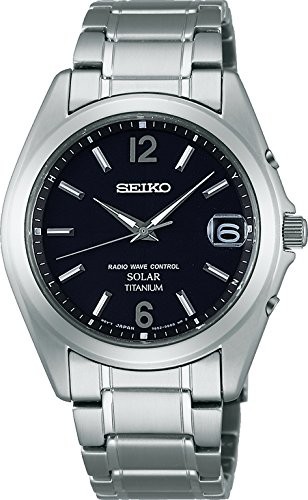 SEIKO SBTM229 Titanium Black Solar Men’s Watch New in Box
