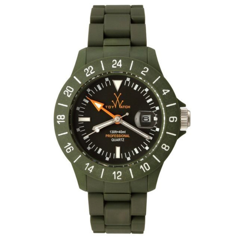 Toy Watch JET01HG Unisex Hunter Green Jet Lag Plasteramic 40mm Watch F1603