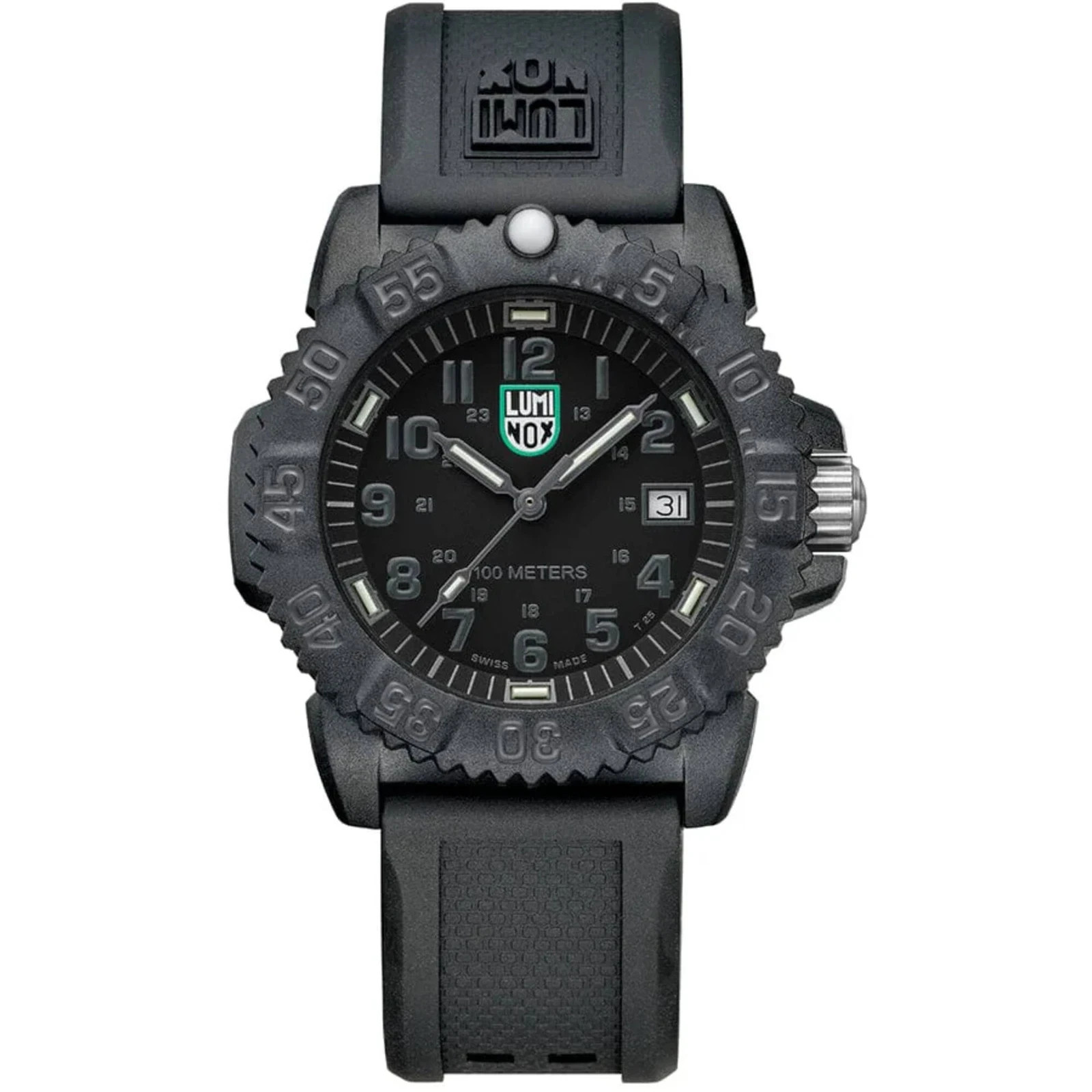 LUMINOX Unisex Sea Lion CARBONOX Black Dial Rubber Strap Watch – X2.2072