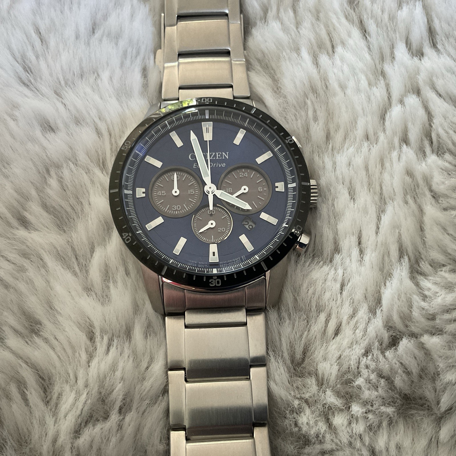 Citizen CA4624-56L Men’s Watch Eco-Drive Chrono Modern 39.5mm 10ATM Blue Face