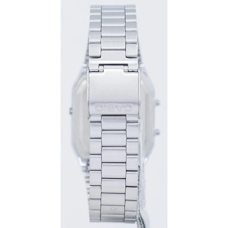 Men’s Core Casio AQ230A-7D Silver Stainless-Steel Quartz Watch