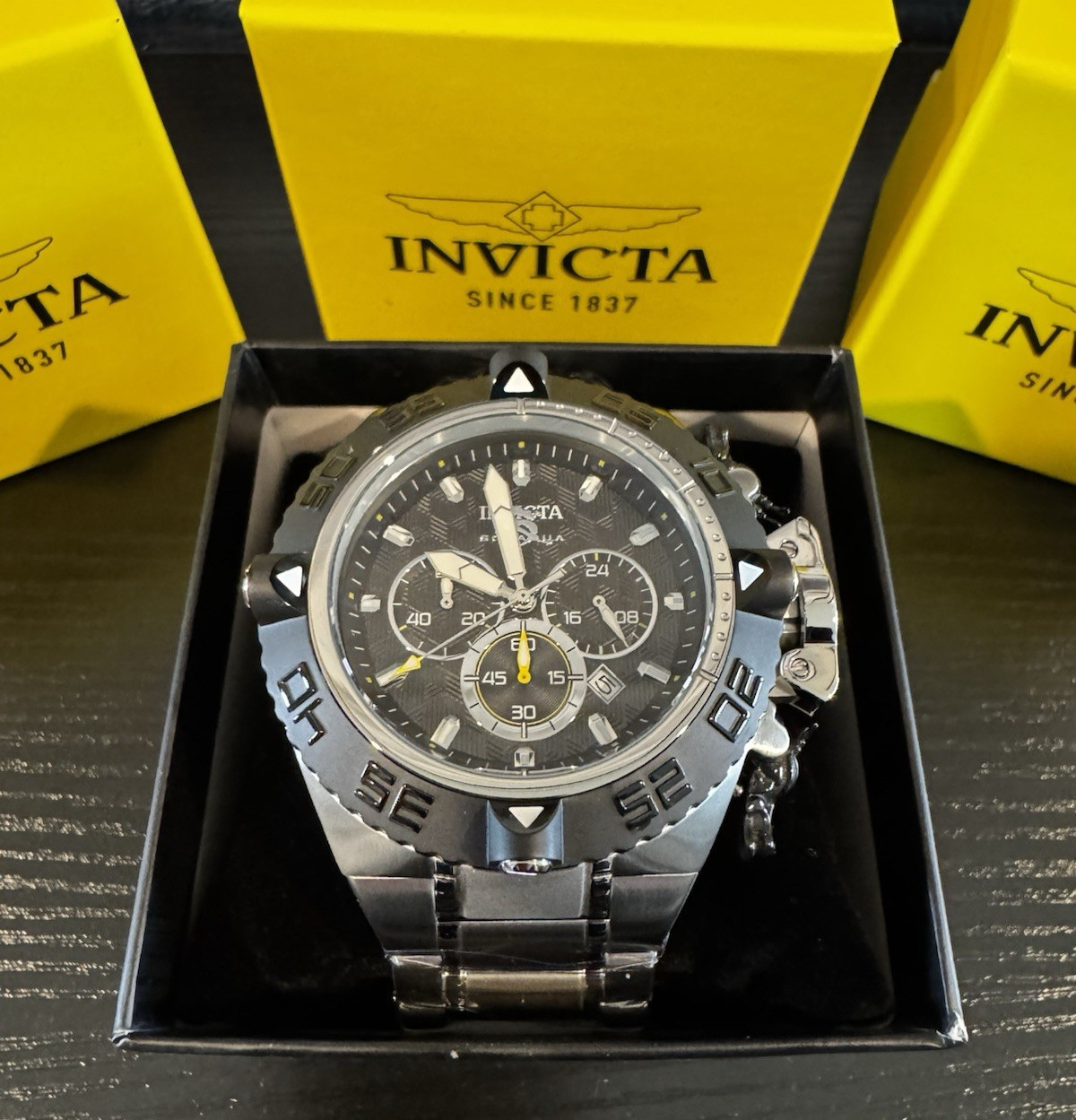 Invicta Subaqua Noma IV Men’s Chronograph Watch – 50mm Black/Steel (48198) New!
