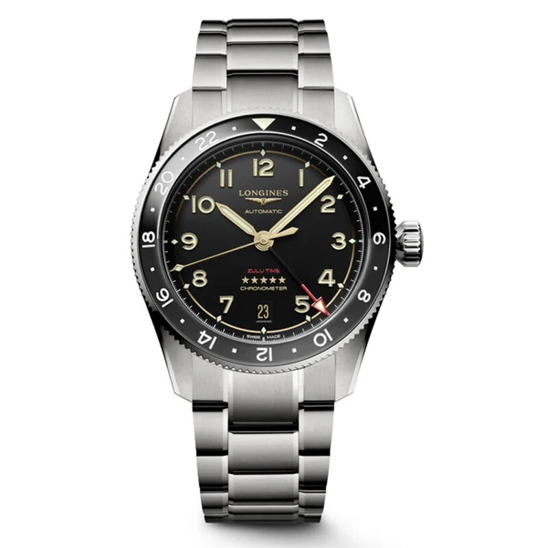 New Longines Spirit Zulu Time 39mm Titanium Anthracite Men’s Watch L3.802.1.53.6