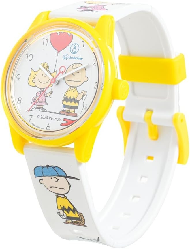 PEANUTS COLLECTION Charlie & Sally Watch R02A-006VK White, Yellow, Quartz