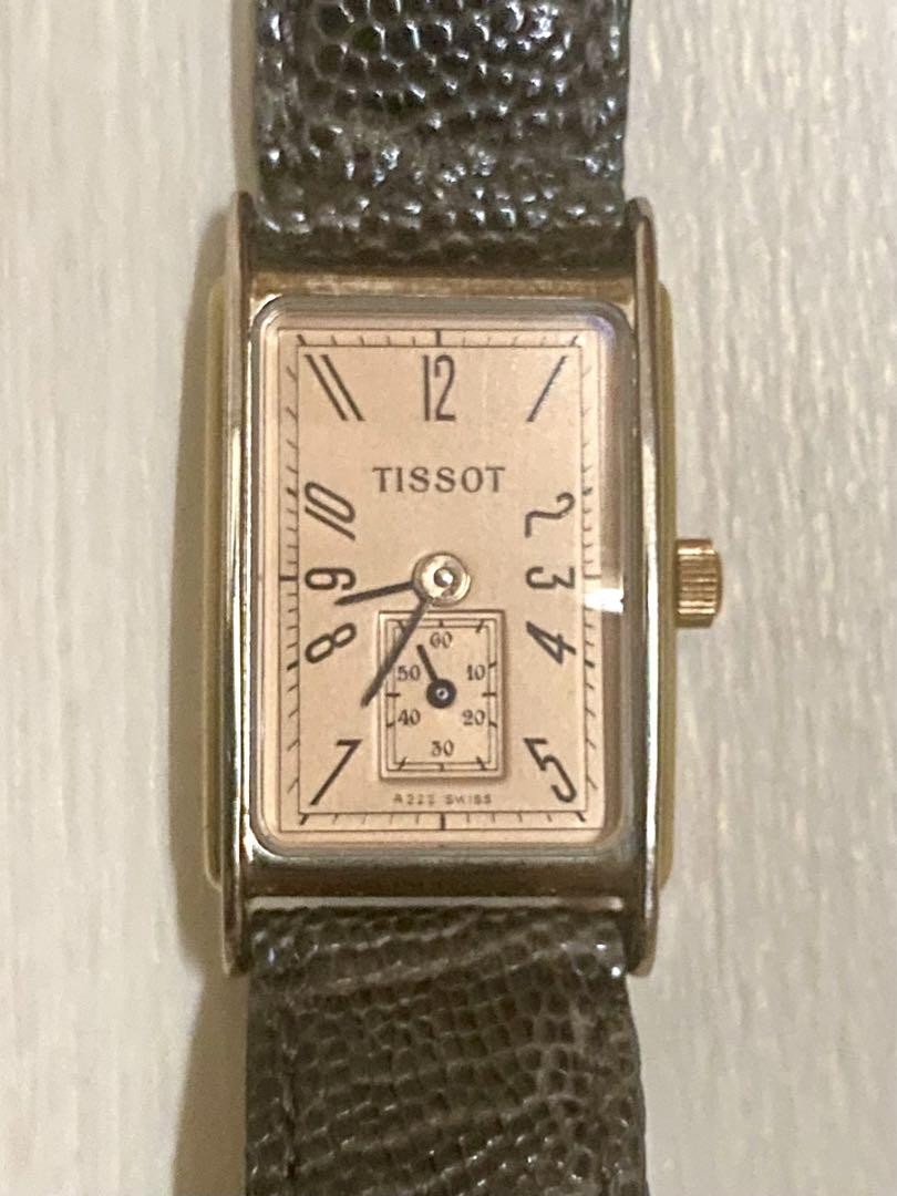 Tissot Ladies Quartz Watch SS Leather Battery Replaced Working Wrist17.5cm6.89in