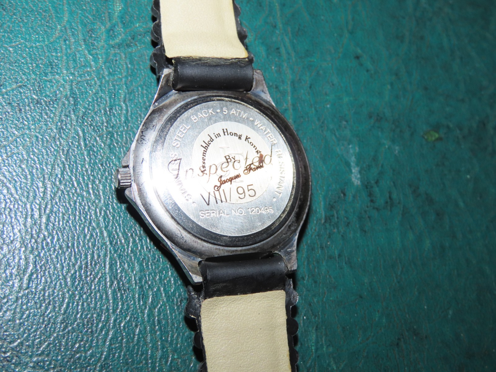 1995 NEW RUNS MEN’S SWISS DESIGNER JACQUES FAREL SUBMARINER HOT LOOK WATCH 3-D