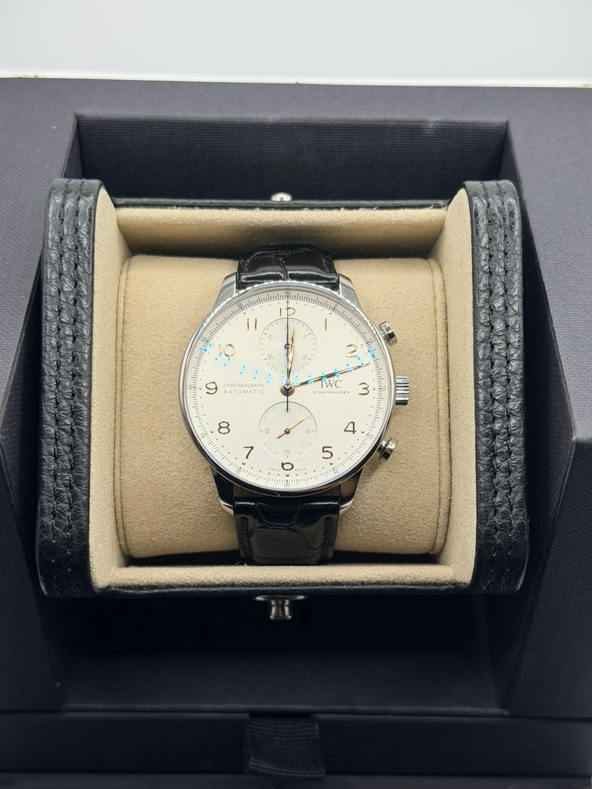 2022 IWC Portuguese Silver Dial Stainless Steel 41mm IW371604 FULLSET W Receipt