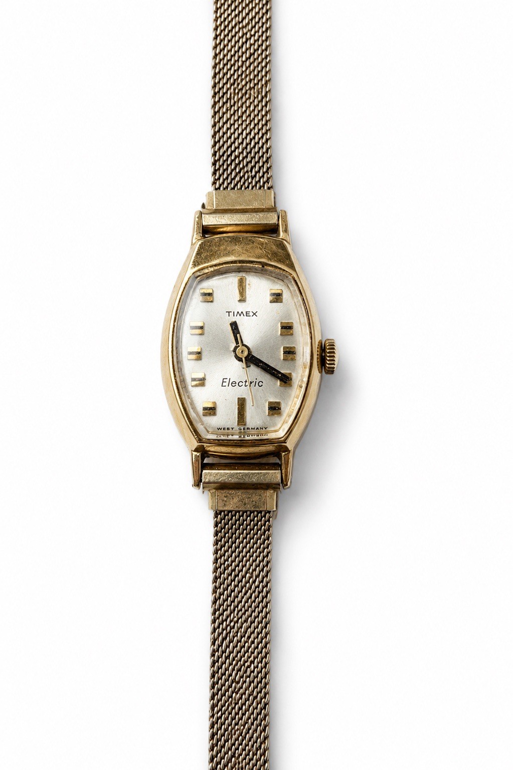 Women’s 10kt Gold Plated Watch 1960 Broken Band Not Working For Parts