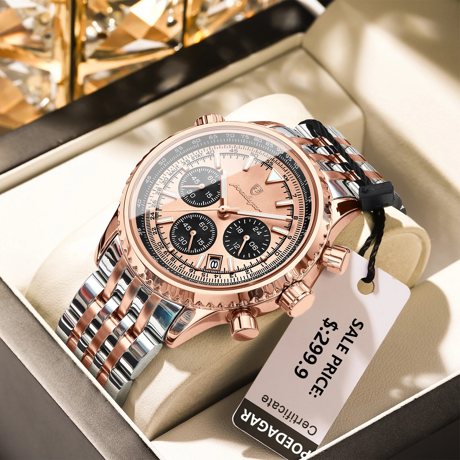 Luxury Military Men Watch Waterproof Luminous Date Chronograph Quartz Watches