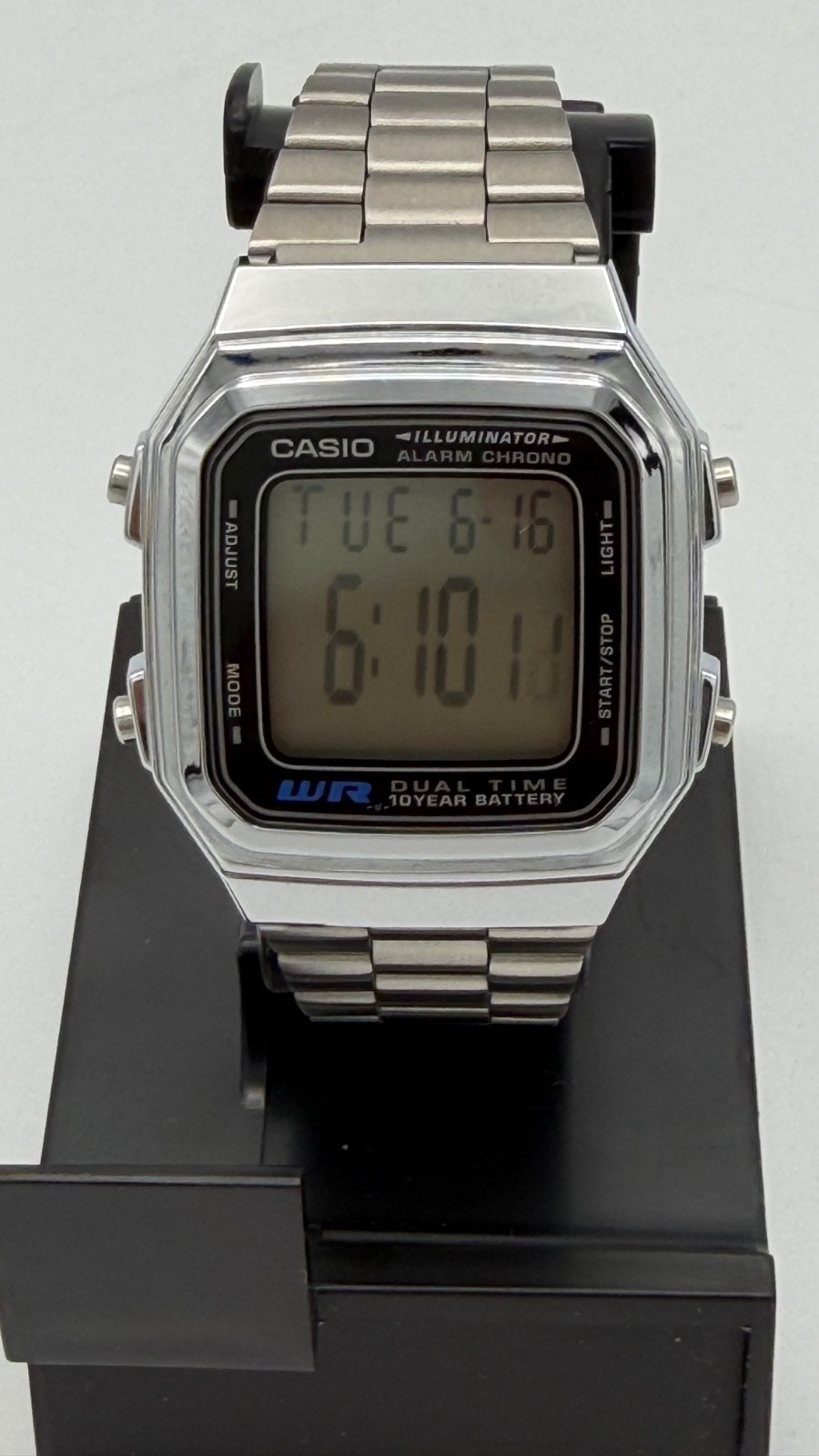 CASIO Illuminator 3234 A178W Dual Time Quartz Digital Men’s Watch working