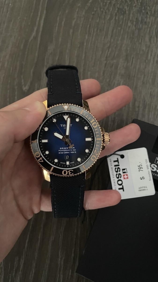 TISSOT SEASTAR 1000 POWERMATIC 80 AUTOMATIC, 43 MM, CERAMIC BEZEL, SWISS MADE