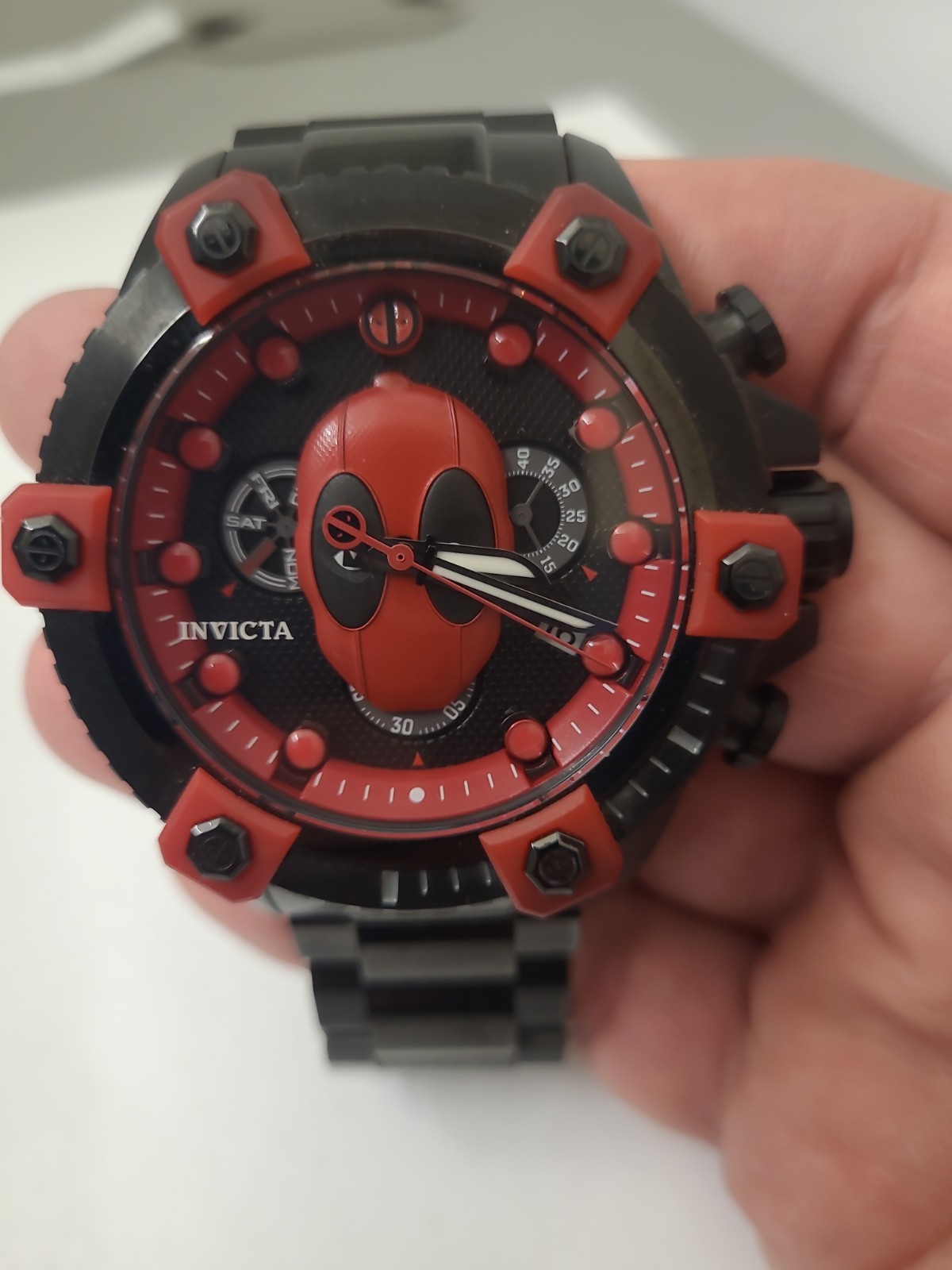 Invicta Limited Edition Marvel Deadpool Men’s Model 27155 48 mm Read DESCRIPTION