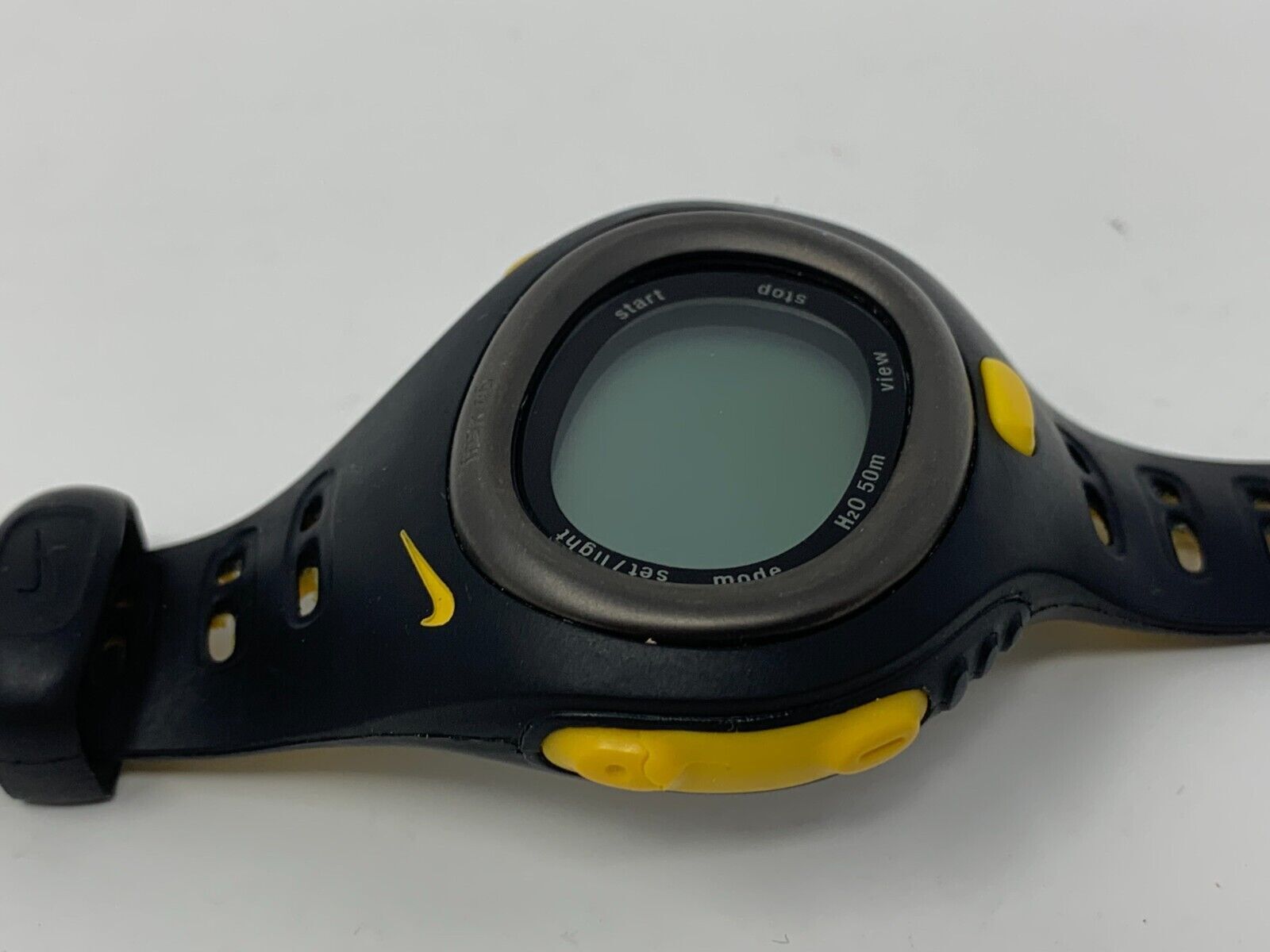Mens Nike Triax C6 Digital LCD Sport Black Yellow Multi Function Watch SM0014