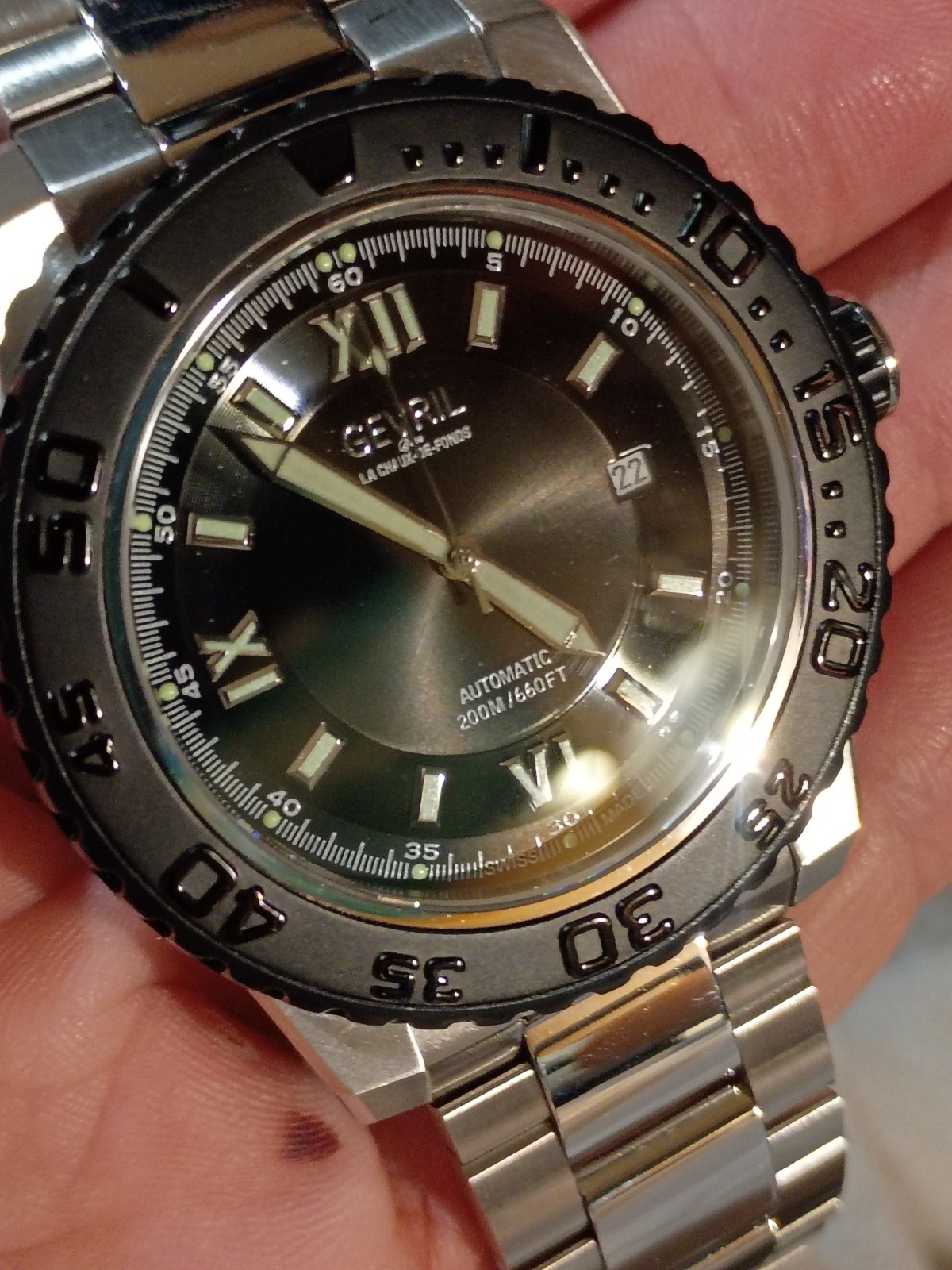 Gevril Sea Cloud 3124 Swiss Automatic Diver, Mint Condition!!!