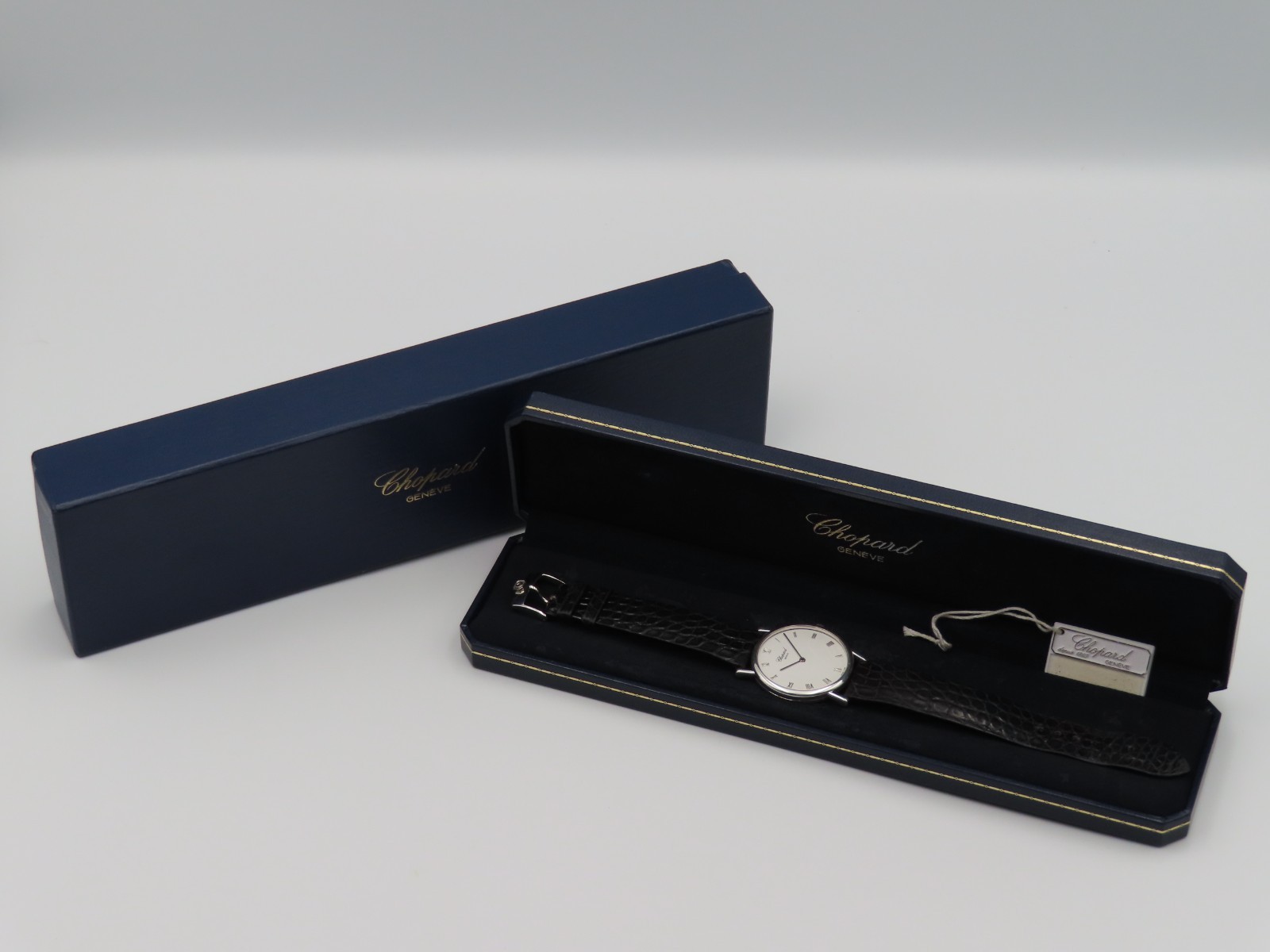 Vintage Chopard Classique 16/3154 18k White Gold Manual Wind Wristwatch 33.5mm