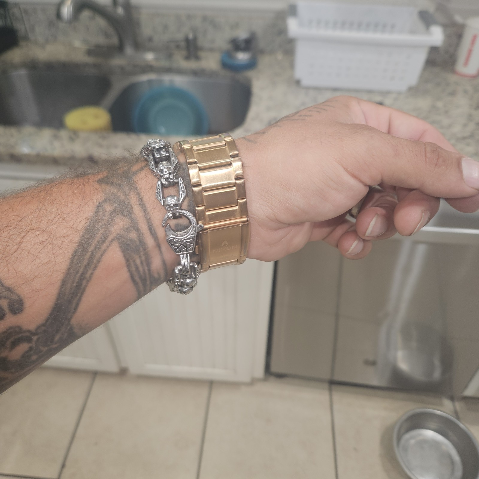 Nixon The Cannon 40mm Rose Gold Bramd New Battery All Links