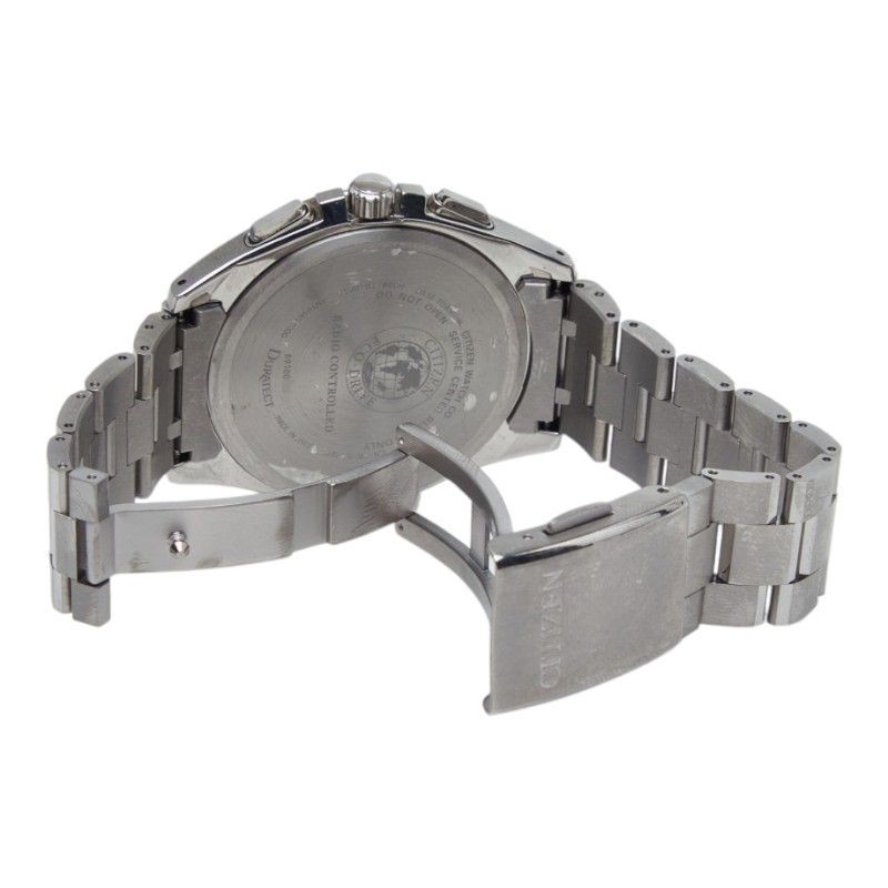 Citizen Attesa Eco Drive Wristwatch H804 T018696 Gray Silver Stainless Steel Men