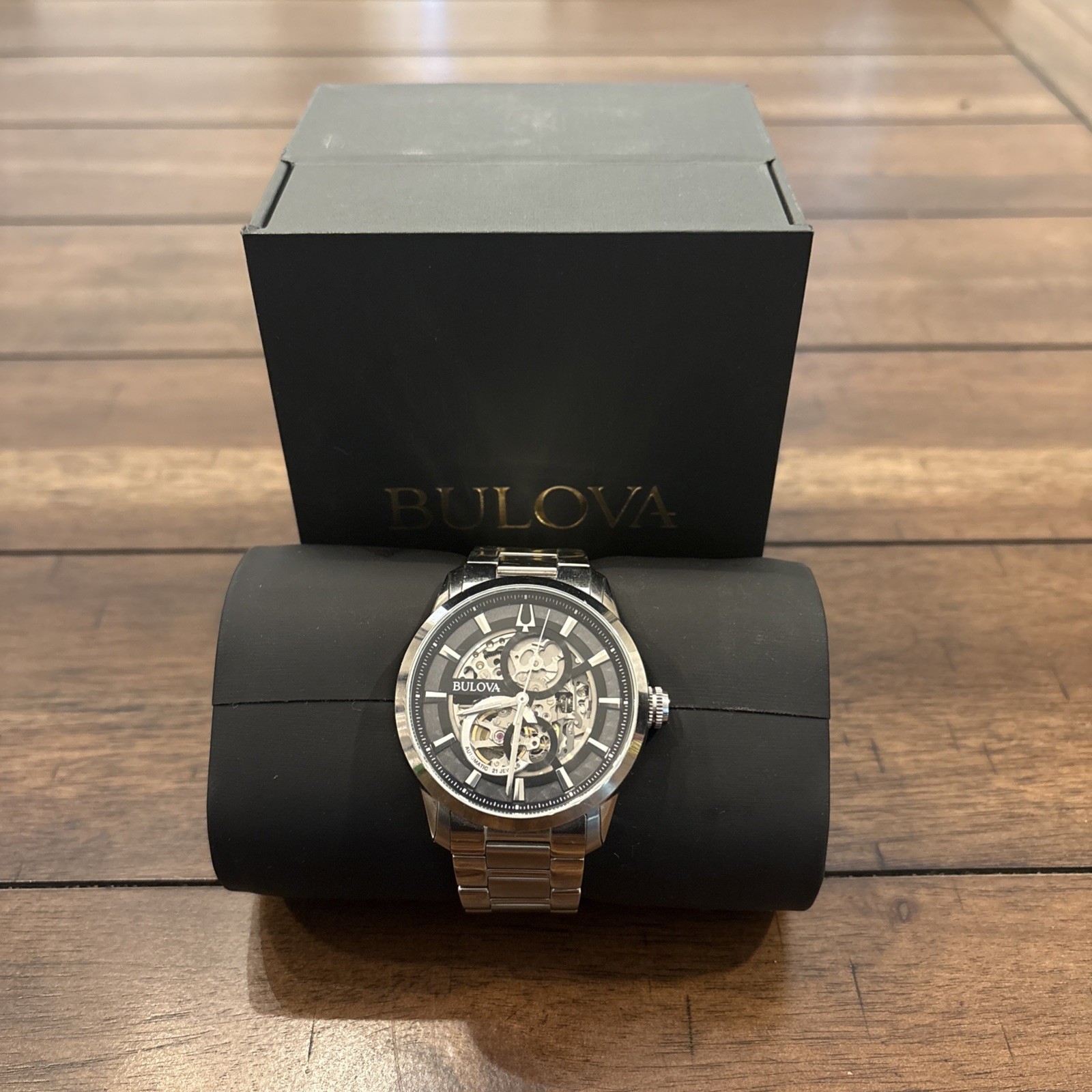 Bulova Sutton Men’s Silver Dial Automatic Watch 96A208