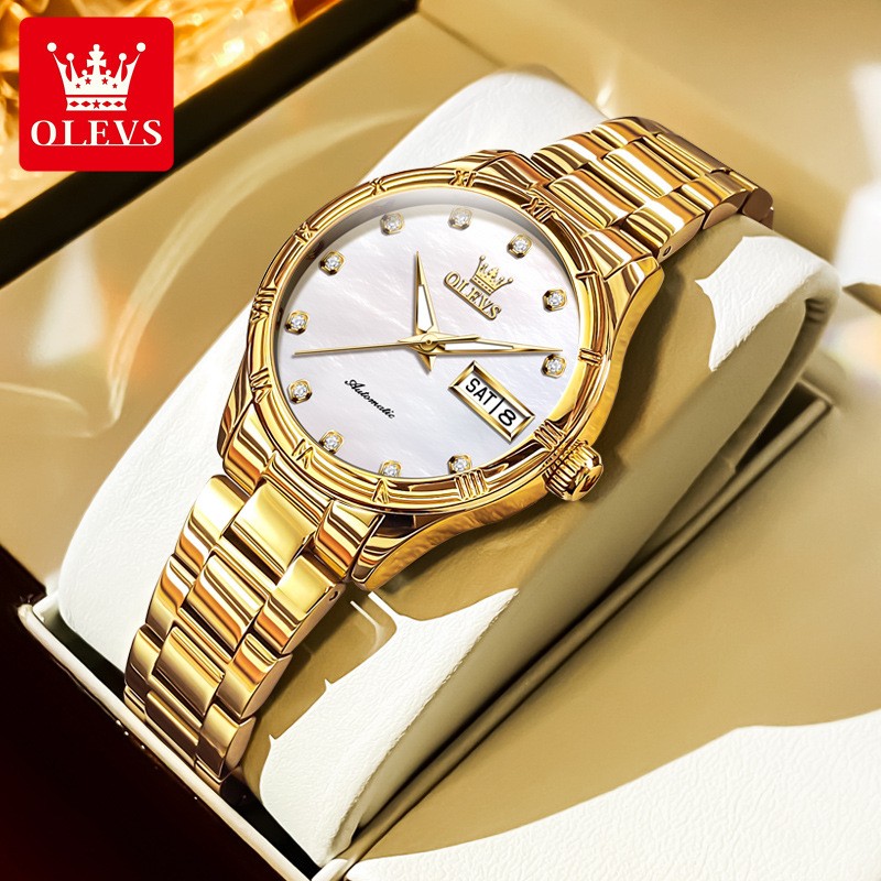 OLEVS Women’s Automatic Watch Waterproof Mechanical Wristwatch for Ladies