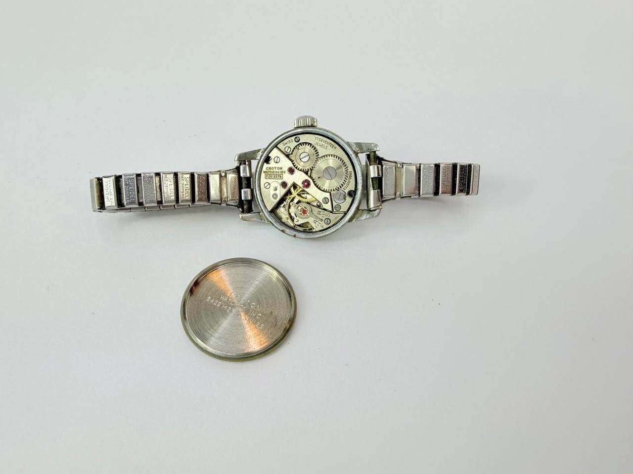 Vintage Croton Aqua Teen Aquateen Women’s Wristwatch Works Swiss Made 17 Jewels