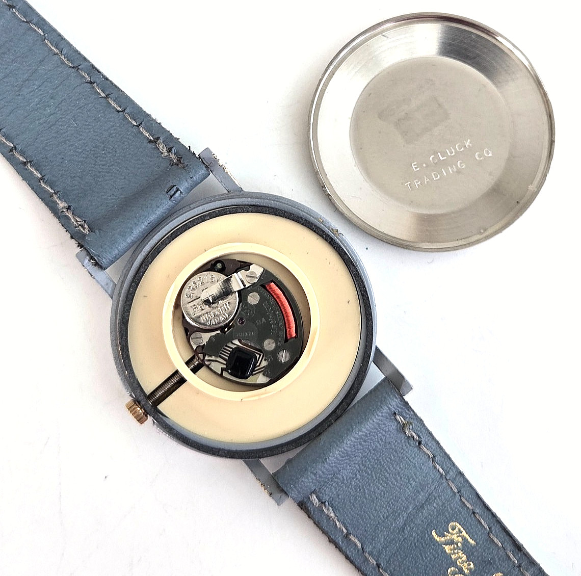 Vintage Sutton 30-5035 Swiss Gray Quartz Ladies Watch New Battery
