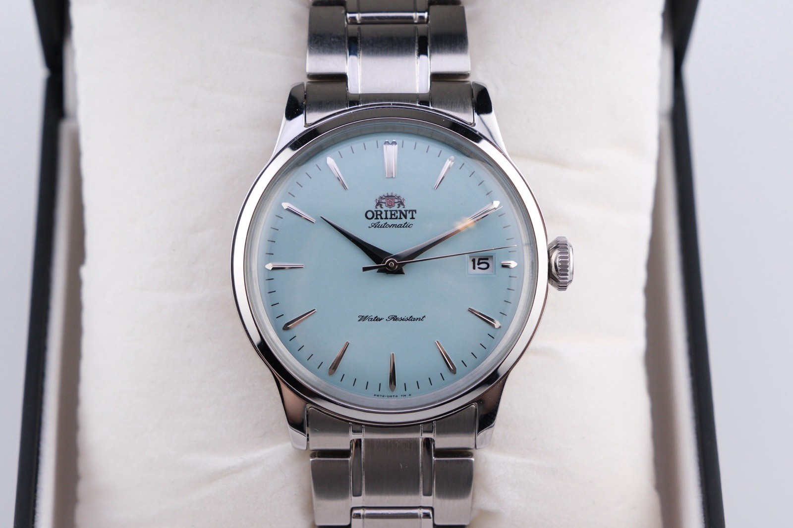 Orient Classic Automatic Bambino 38 “Tiffany Baby Blue” Lim Ed MINT 7.5”