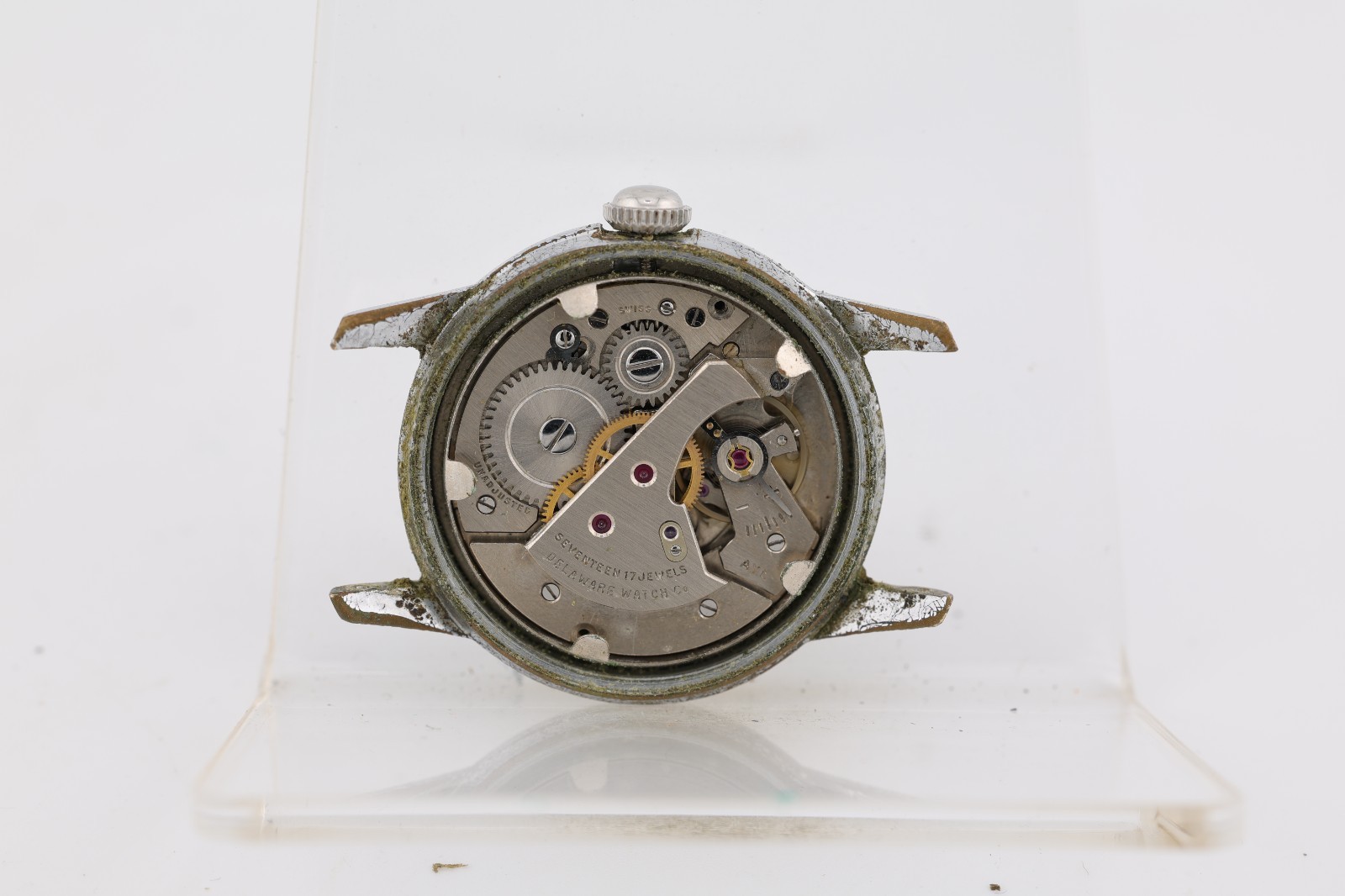 DELAWARE PERMA SPRING 17j CAL. 1187/94 WRIST WATCH, 32.4mm 15mm LUG, RUNS (M10)