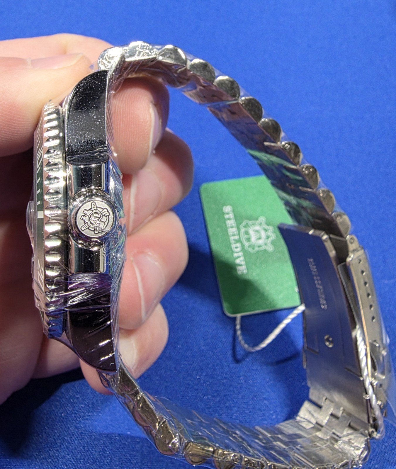 Steeldive Green Black SD1953 Seiko NH35 Automatic 300m Dive Watch Sapphire New