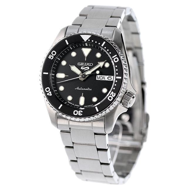 SEIKO SEIKO5 SBSA225 Analog Mechanical (Automatic) Day/Date Black Silver