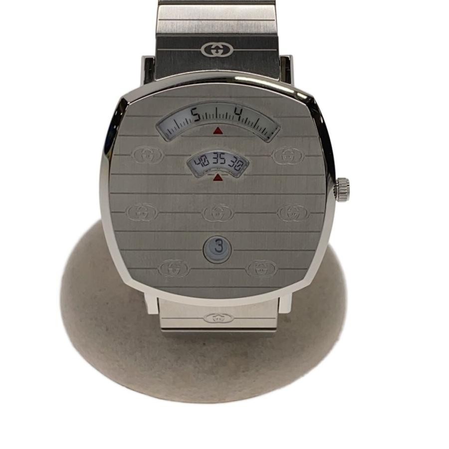 GUCCI Grip Watch Case Size 4.3 ×4cm Wrist Size 18.5cm Used Watch #91316