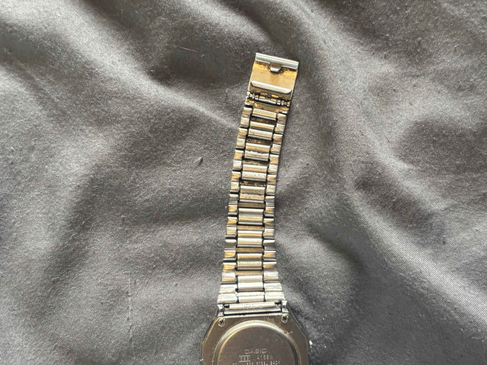 Vintage Casio Wrist Watch Mens A158W Fashion Silver Tone Quartz Digital